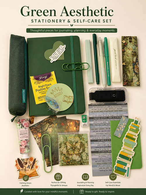 EMERALD CALM SELF-CARE JOURNAL BUNDLE